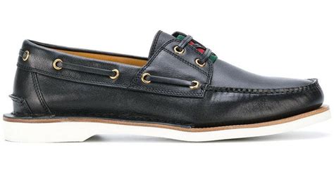 gucci blue boat shoes